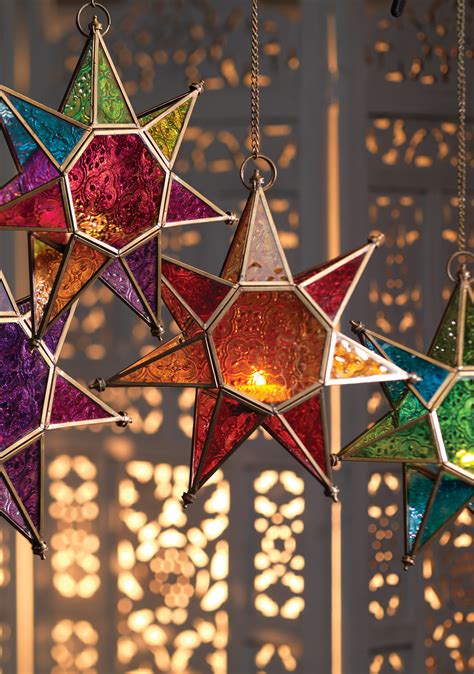Moroccan Style Hanging Star Lantern Wildwood Bude Cornwall