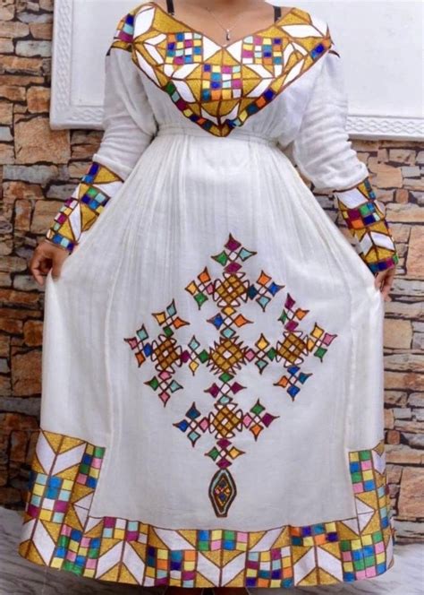 Ethiopian Dress Eritrean Dress Habesha Kemis Zuria Etsy