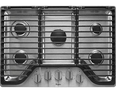 Whirlpool Wcg97us0ds 30 5 Burner Gas Cooktop W Flexheat™ Burner