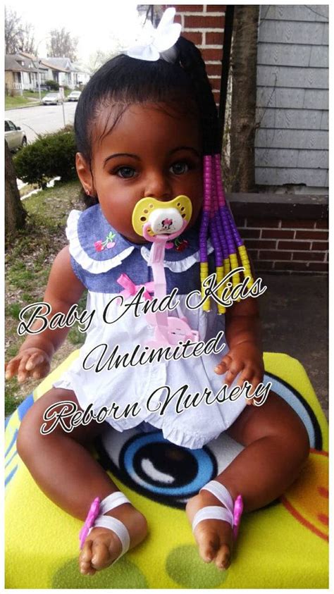 This is an art doll. AA reborn toddler baby African American by ...