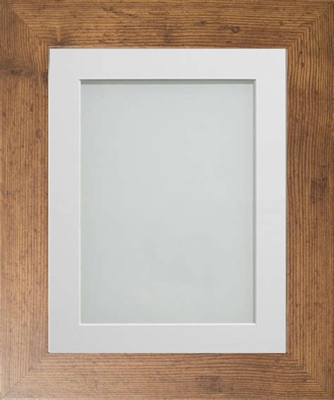 Watson Rustic 30x20 Frame With Off White Mount Cut For Image Size A2