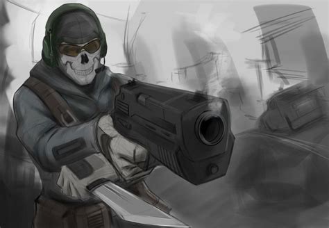 Ghost By Estebanriveros On Deviantart Call Of Duty Zombies Call Of