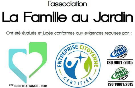 La Famille au Jardin - une organisation intelligente et durable