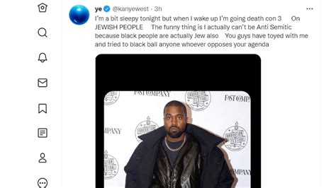 Kanye West Twitter Rant Rapper Says Hell Go To ‘death Con 3 On Jewish