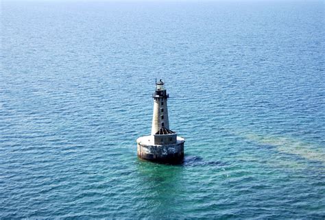 The 1866 lighthouse is not the structure we see today. Stannard Rock Lighthouse in MANITOU ISLAND, MI, United ...