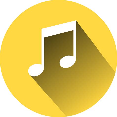 Clipart Music Note On Yellow Cyrcle