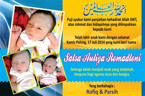 Desain Ucapan Kelahiran Bayi