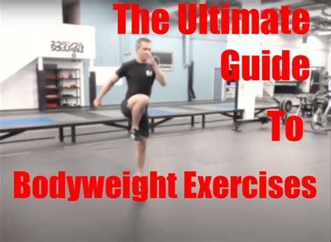 The Ultimate Guide To Bodyweight Exercises Infighting