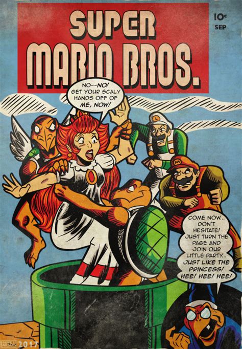Super Mario Bros Comic Cover By Michaeljlarson On Deviantart