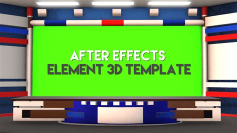 Digital News Studio Free Adobe After Effects Element 3D Template - MTC ...