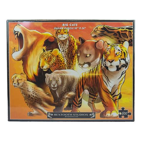 Big Cats Jigsaw Puzzle By Rextooth Studios Montana T Corral