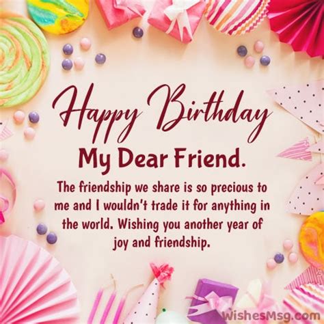 Birthday Wishes For Friend Sweet And Touchy Best Quotations