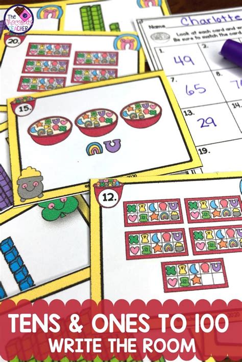 Spring Place Value Tens And Ones Math Write The Room Spring Math