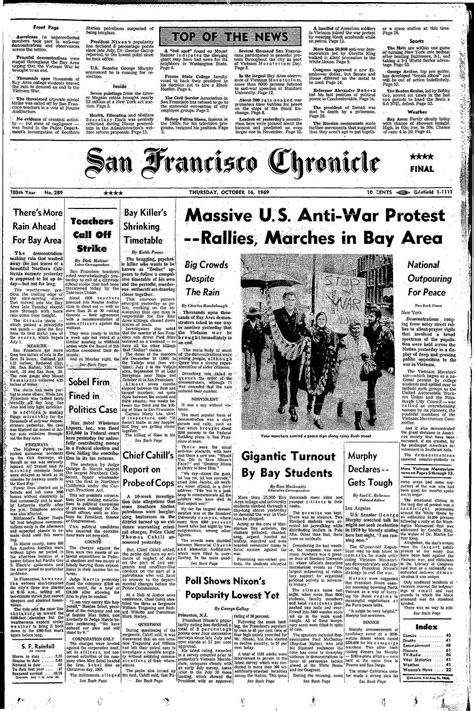 Chronicle Covers Vietnam War Protests Take Hold In Bay Area San