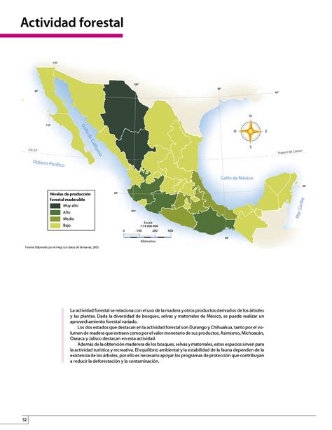Libros de texto sexto grado ciclo escolar 2019 2020 material. Atlas de México cuarto grado 2017-2018 - Página 52 ...