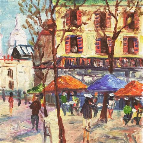 Place Du Tertre Montmartre Paris By Rammy Mid Century Post