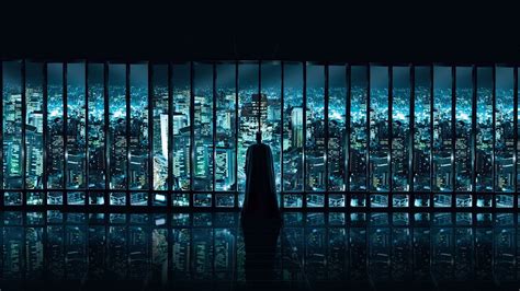 Wallpaper Sunlight Cityscape Night Reflection The Dark Knight