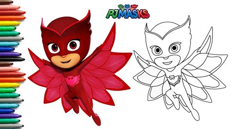 How To Draw Owlette Pj Masks Drawing Easy Step By Step Pj Masks