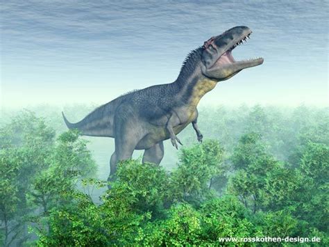 Dinosaur Tyrannotitan In The Rainforest By Michael Rosskothen