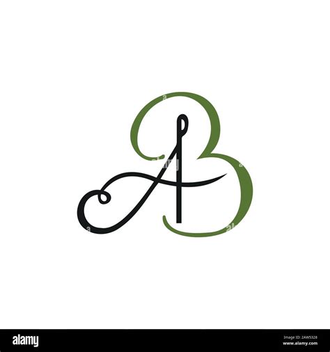 Initial Letter Ab Or Ba Logo Design Template Stock Vector Image And Art