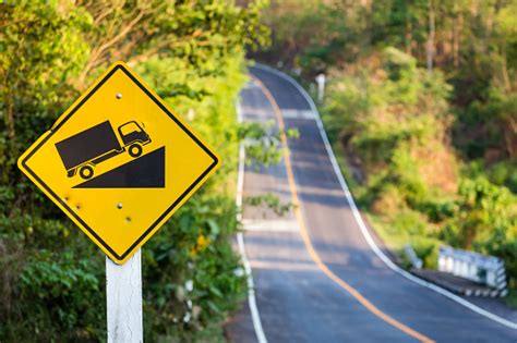 Uphill Road Sign Stock Photo Download Image Now Istock