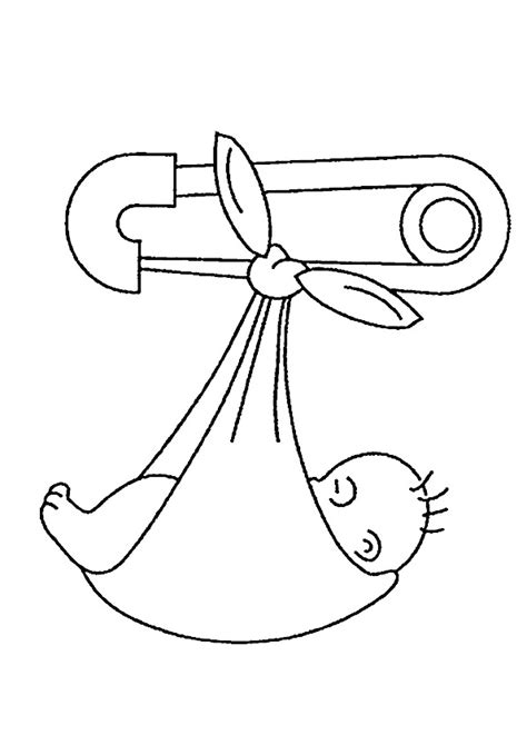 Dibujos de bebes recien nacidos para colorear