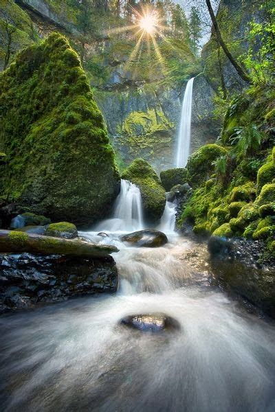 Elowah Falls Columbia River Gorge Oregon Waterfalls Beautifulnature