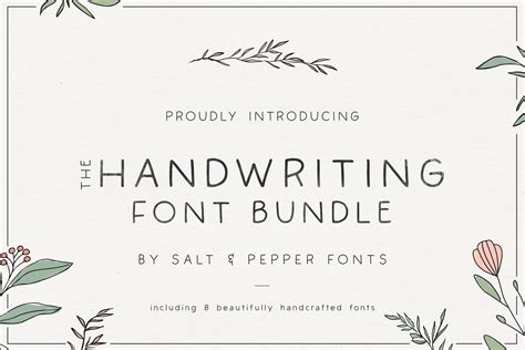 The Handwriting Font Bundle Design Cuts