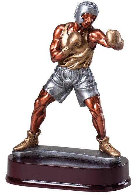 Large Resin Male Boxer Award Statuethe Trophy Trolley