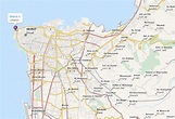 Beirut Map and Beirut Satellite Image