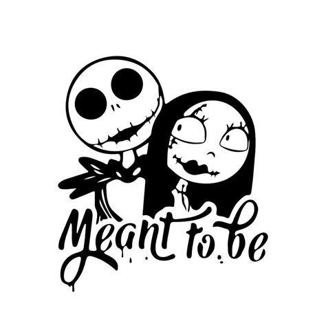 Jack And Sally Svg Nightmare Before Christmas Etsy