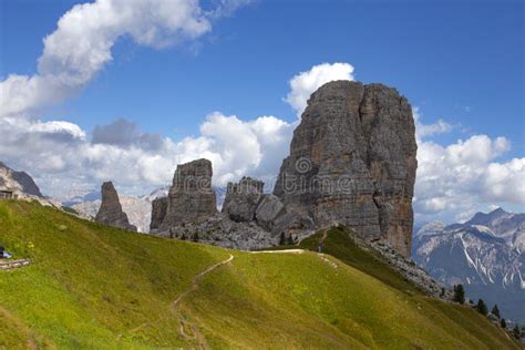 Cinque Torri Five Towers Dolomites Near Cortina D Ampezzo Belluno