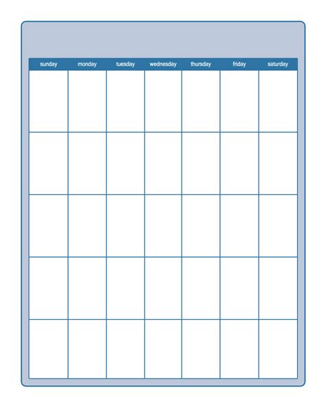 5 Best Images Of Printable Blank Calendars For Teachers Free
