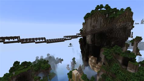 A Rickety Rope Bridge On My Realm Minecraft