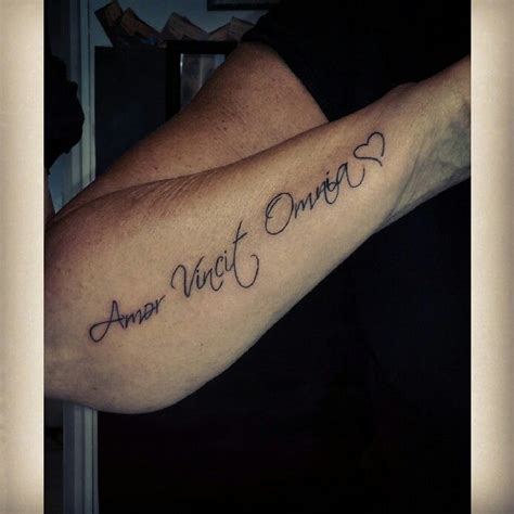 amor vincit omnia couple tattoos tattoo quotes tattoos