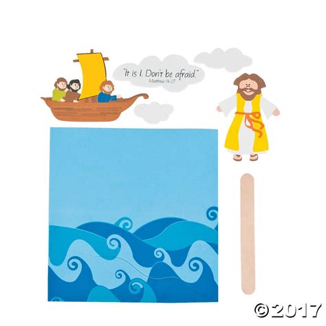 Jesus Walks On Water Craft Kit Oriental Trading Bible Crafts For