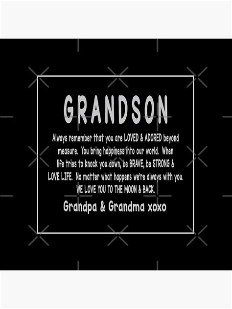 Grandson T From Grandpa And Grandma Grandson From Grandpa And