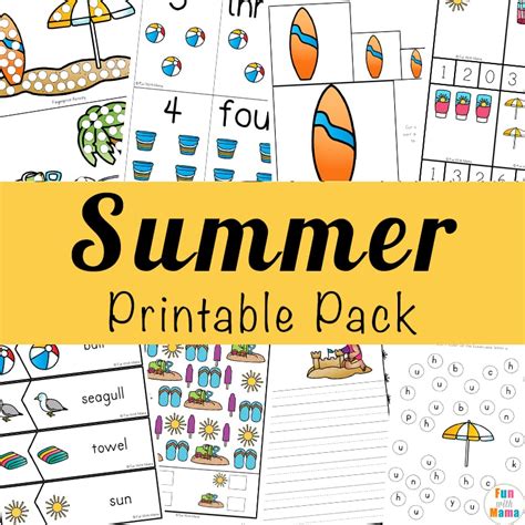 Printable Summer Kids Activities Fun With Mama