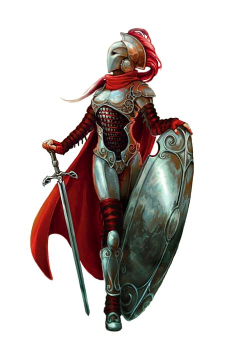 Female Human Fighter Knight Gray Maiden Pathfinder Pfrpg Dnd Dandd 3