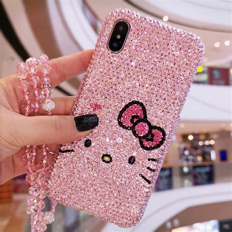 Diamond kitty gets down and dirty with lola. Pinky Luxury Bling Crystal Hello Kitty Diamond iPhone Case ...