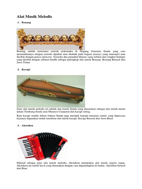Gong termasuk ke dalam alat musik tradisional ideofon. Alat Musik Sunda Dan Cara Memainkannya - Berbagai Alat