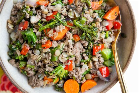 Ground Beef And Lentil Skillet With Vegetables The Roasted Root