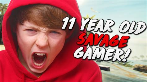 11 Year Old Savage Gamer Youtube