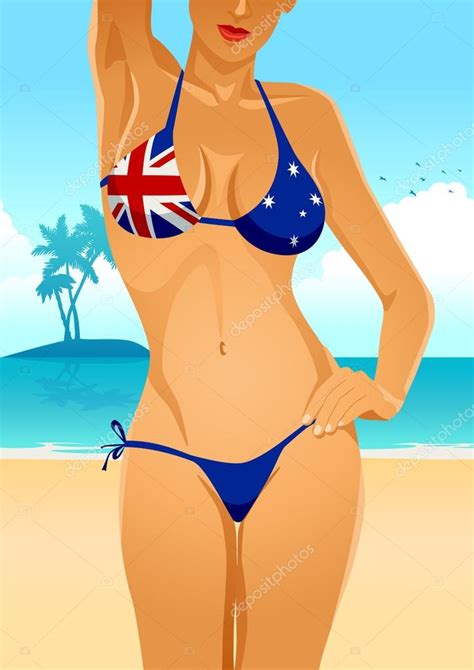 australian flag bikini — stock vector © rudall30 58248485