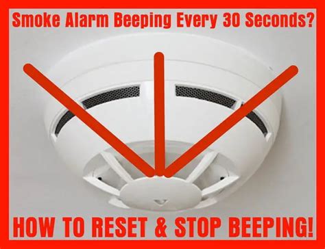 Smoke Detector Beeping Chirping 30 Seconds How To Reset