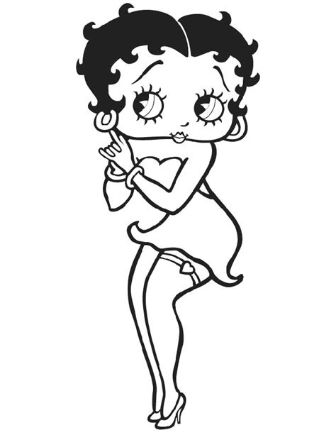 Desenhos De Betty Boop Bonita Para Colorir E Imprimir Colorironline Com