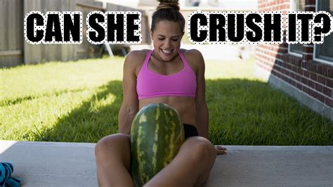 Can Aubrie Crush A Watermelon With Her Thighs Watermelon Challenge