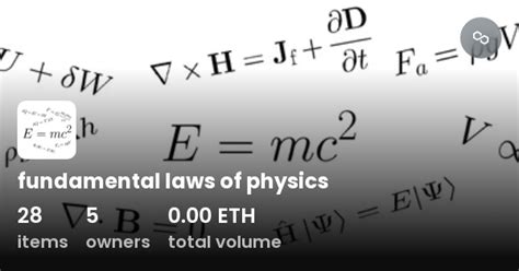 Fundamental Laws Of Physics Collection Opensea