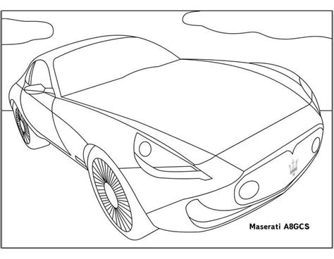 Maserati Coloring Sheets Coloring Pages