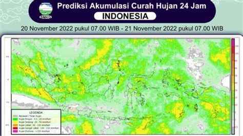 News Prakiraan Hujan Di Indonesia Minggu November Bmkg